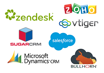 pbx crm systems sugarcrm, zoho, dynamics, sales force